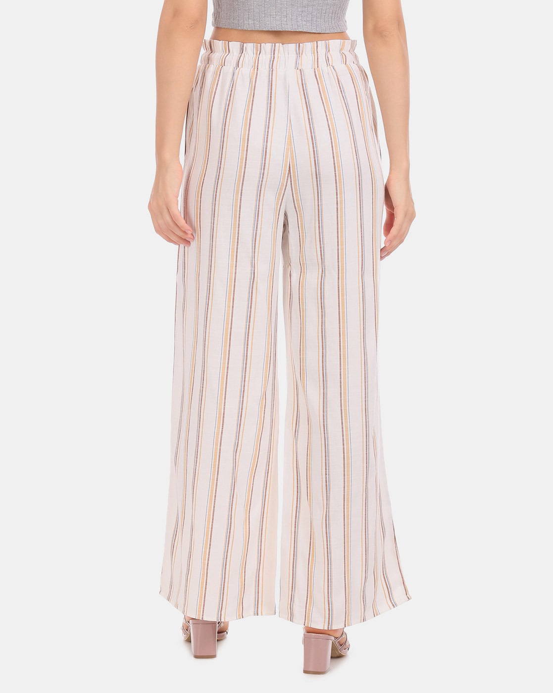 Shop Belted Striped Palazzo Pants for Women from latest collection at  Forever 21  385174