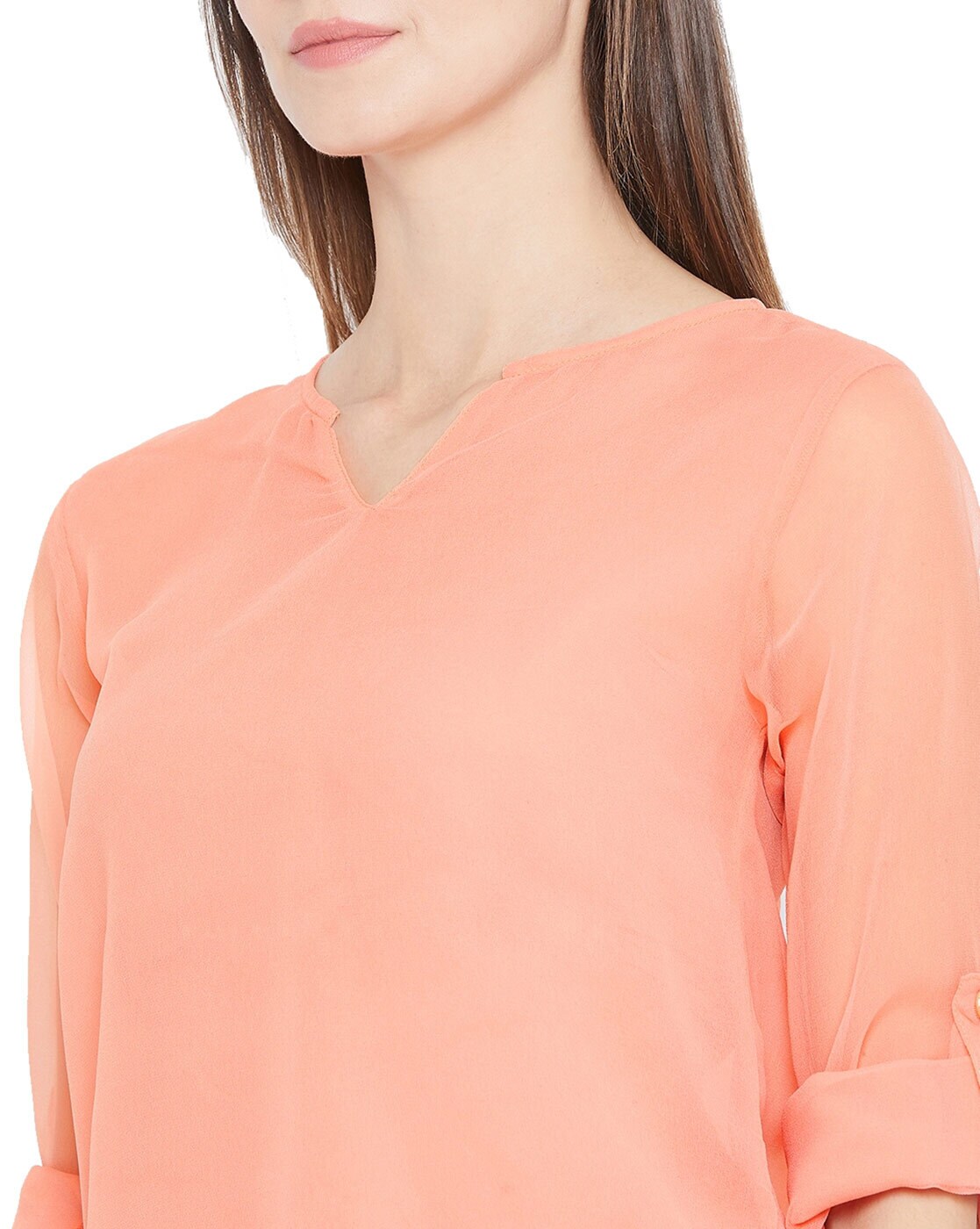 Buy Orange Tops for Women by COTTINFAB Online