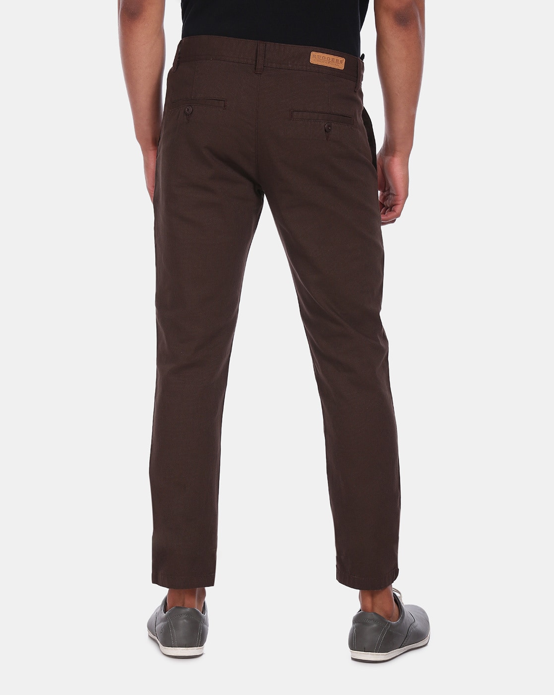 Buy Ruggers Tapered Fit Mid Waist Trousers - NNNOW.com