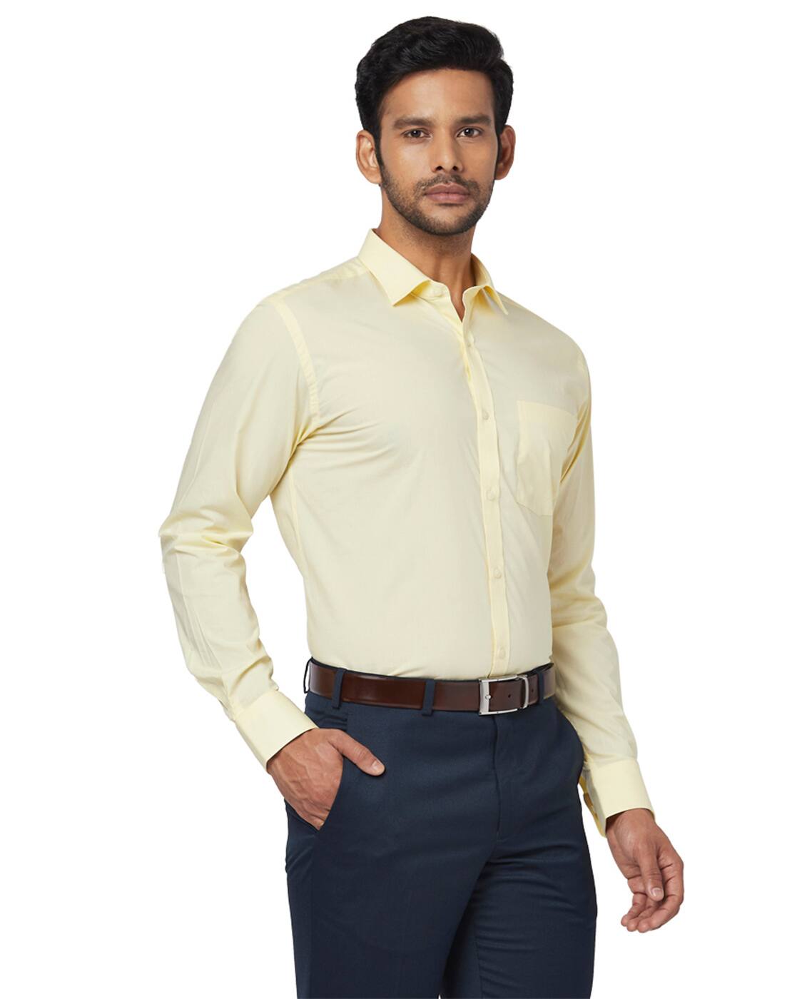 Yellow Shirts for Men by PARK AVENUE 