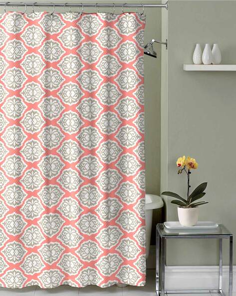Pink Bath Curtains For Home, Pink And Gray Shower Curtains