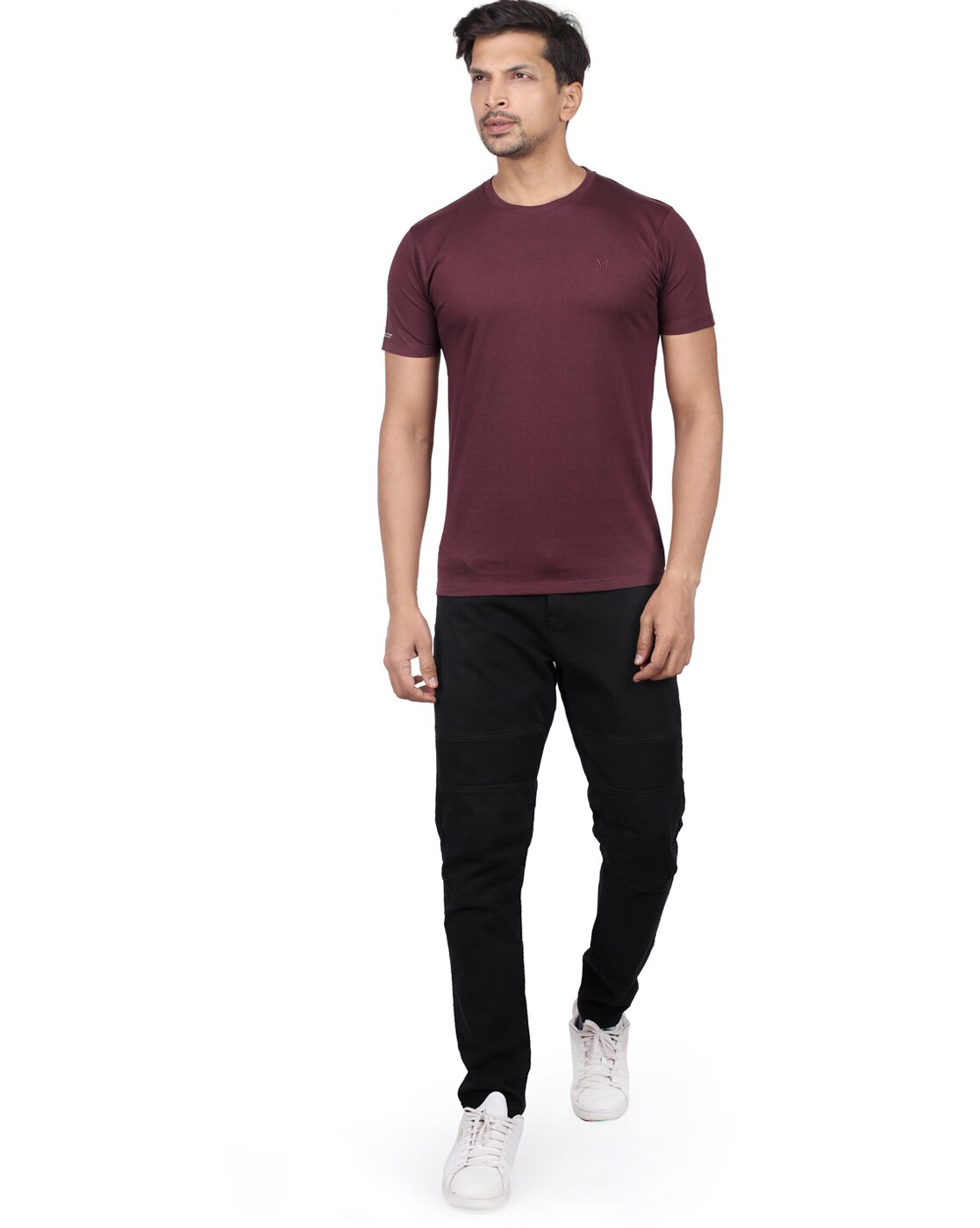 Buy Maroon Tshirts for Men by MAXZONE Online 