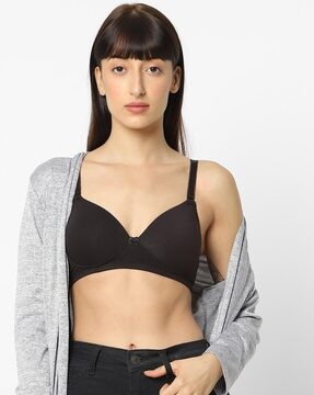 Buy Padded Non Wired Cotton T-Shirt Bra TS02 Online at Best Prices