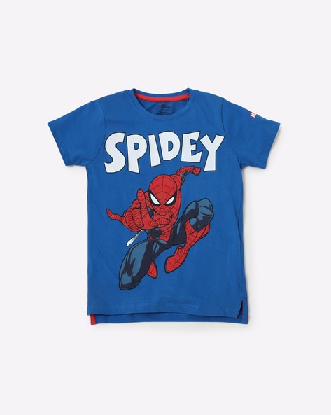 spider man printed t shirt