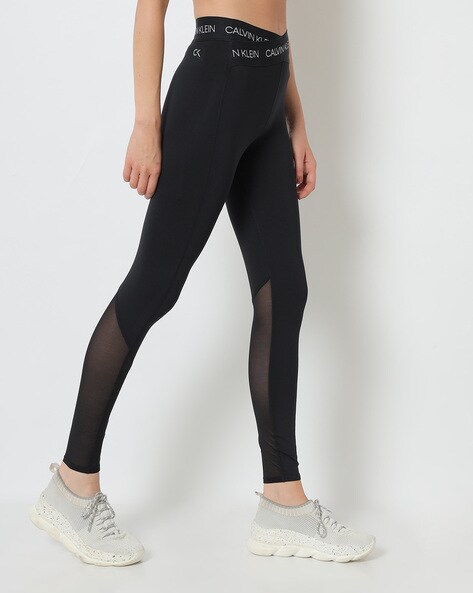 Legging Calvin Klein Jeans Donna Vertical Institution BEH CK BLACK |  Bowdoo.com