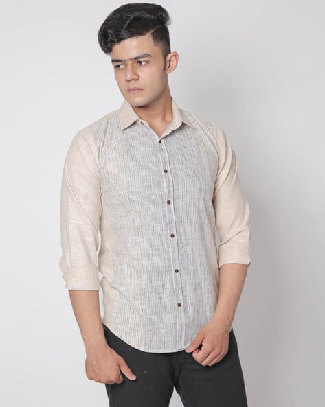 Buy Beige Shirts for Men by Buta Buti 