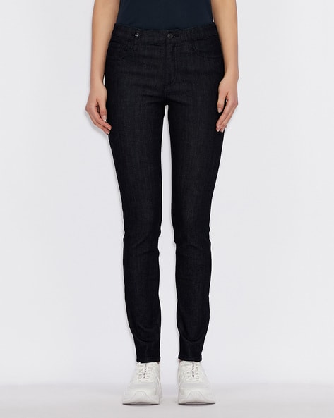 Armani skinny black best sale jeans