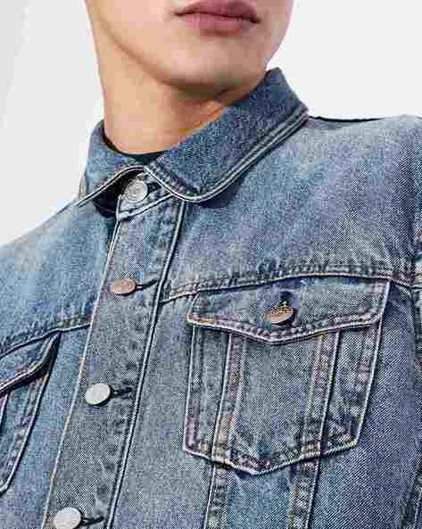 armani exchange jean jacket