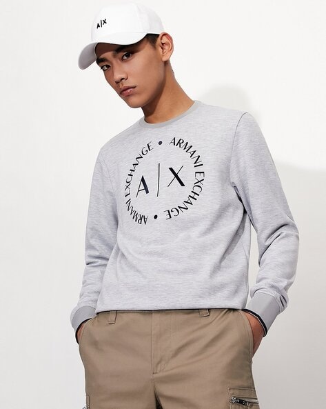 Buy Grey Sweatshirt & Hoodies for Men by ARMANI EXCHANGE Online 