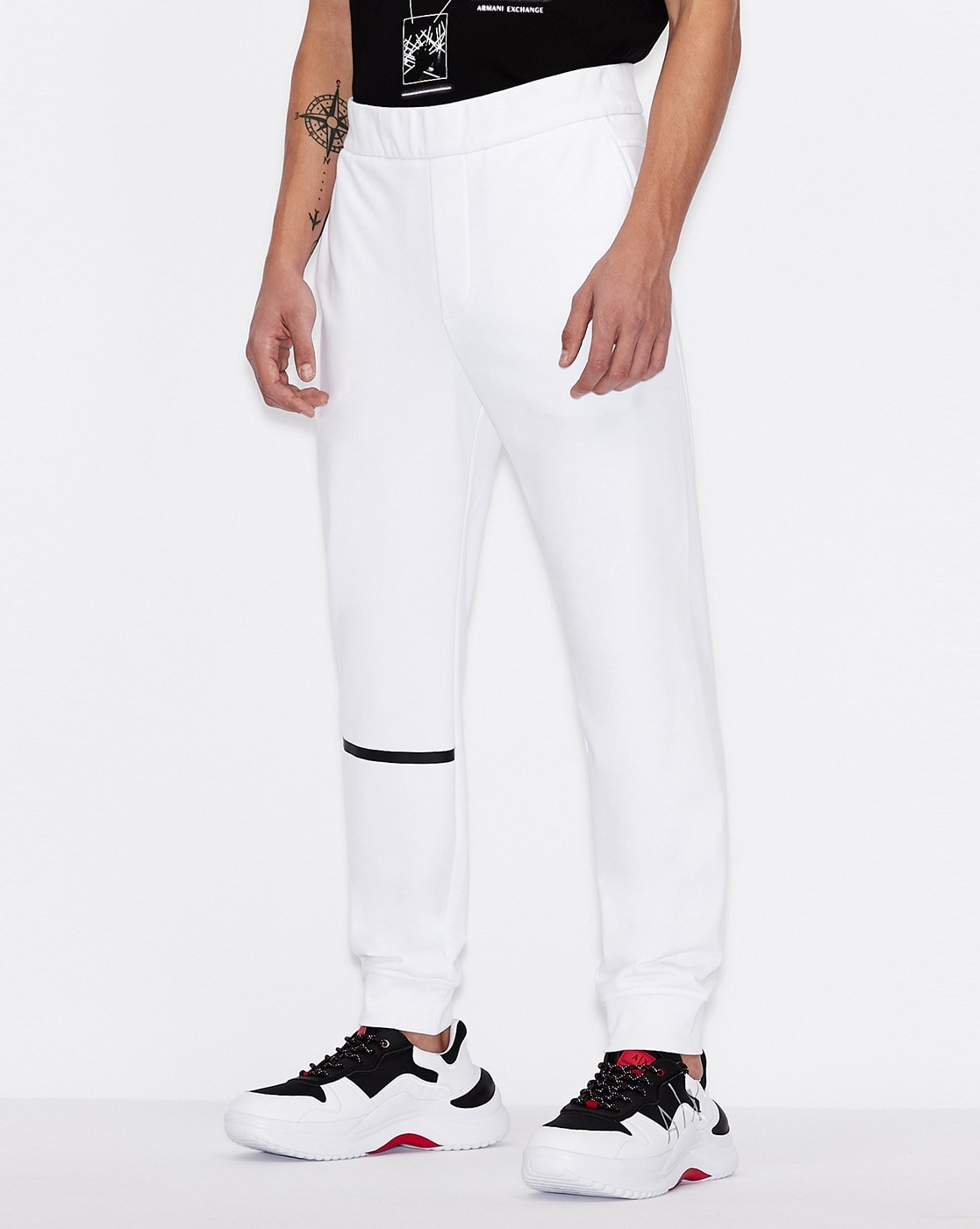 Armani exchange hot sale white pants