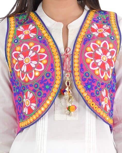 traditional mirror work jackets