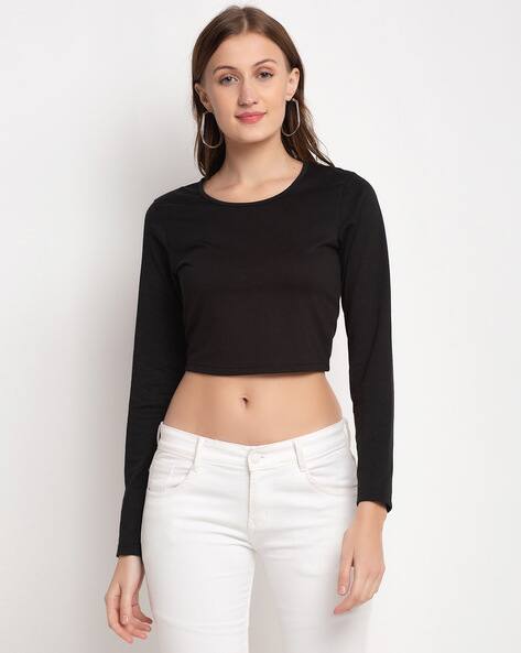 Buy Black Tops for Women by Door74 Online | Ajio.com