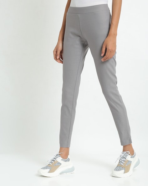 Buy Grey Trousers & Pants for Women by Fig Online