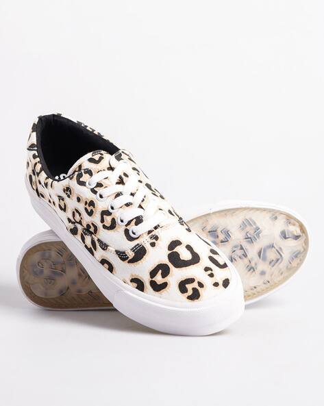 superdry leopard print trainers