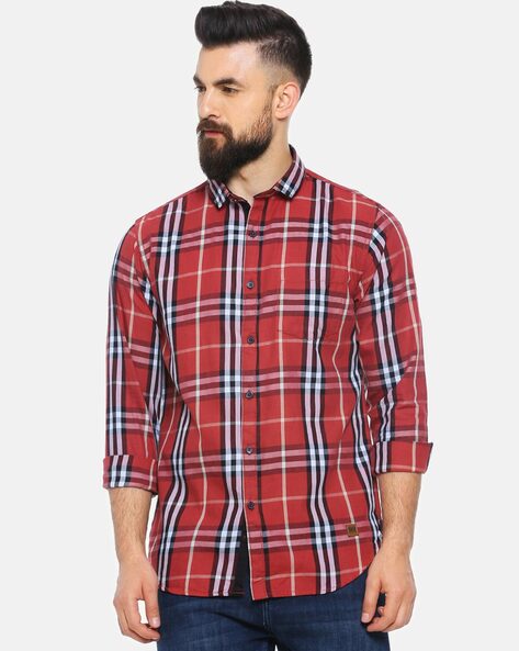 Buy Red Shirts for Men by Campus Sutra Online