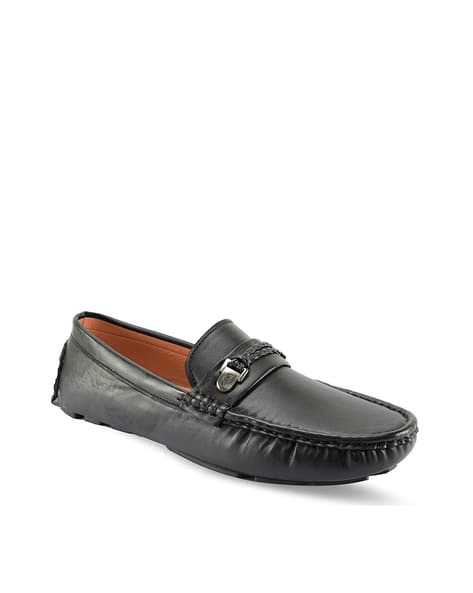 Low-Top Loafers with Braided Strap
