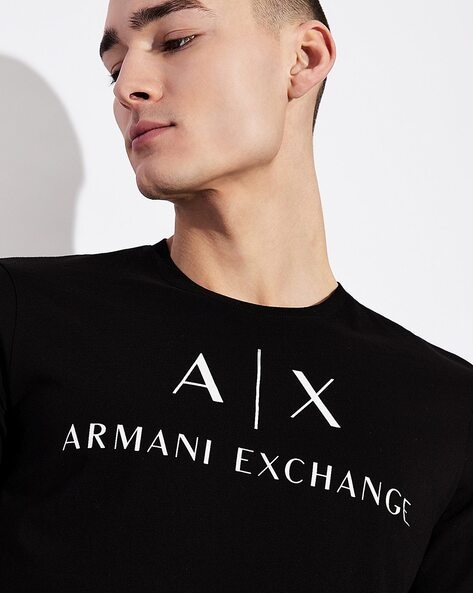 Buy Black Tshirts for Men by ARMANI EXCHANGE Online 