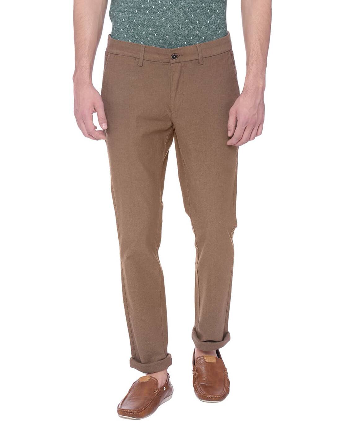 Buy Brown Trousers \u0026 Pants for Men by 