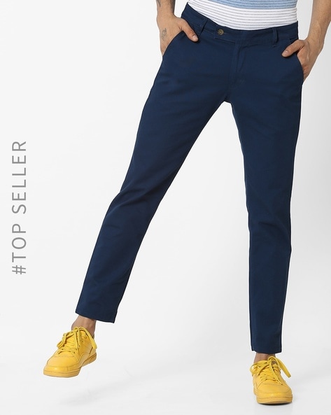 Buy Beige Trousers & Pants for Men by HUBBERHOLME Online | Ajio.com