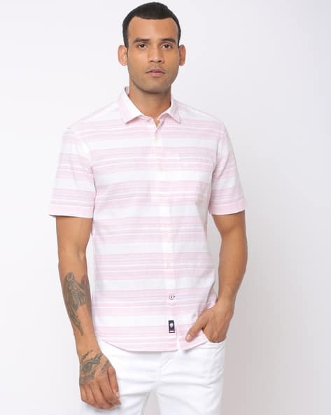 Buy Pink Shirts for Men by NETPLAY 