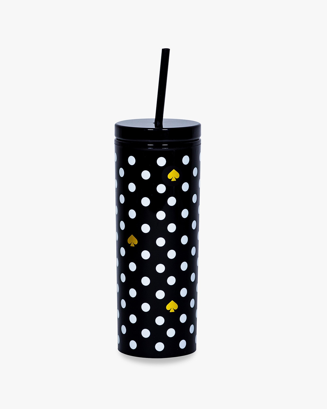 Buy KATE SPADE Polka Dot Print Tumbler with Straw | Black Color Home &  Kitchen | AJIO LUXE