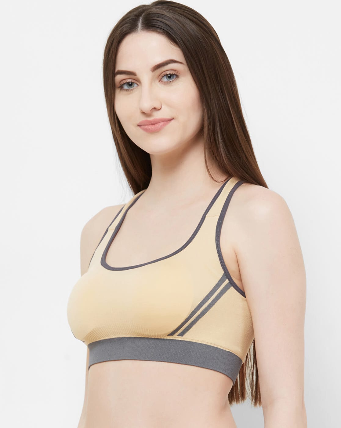 Medium Coverage Non-Padded Non-Wired Intimacy Reversible Active Sports Bra  CA11