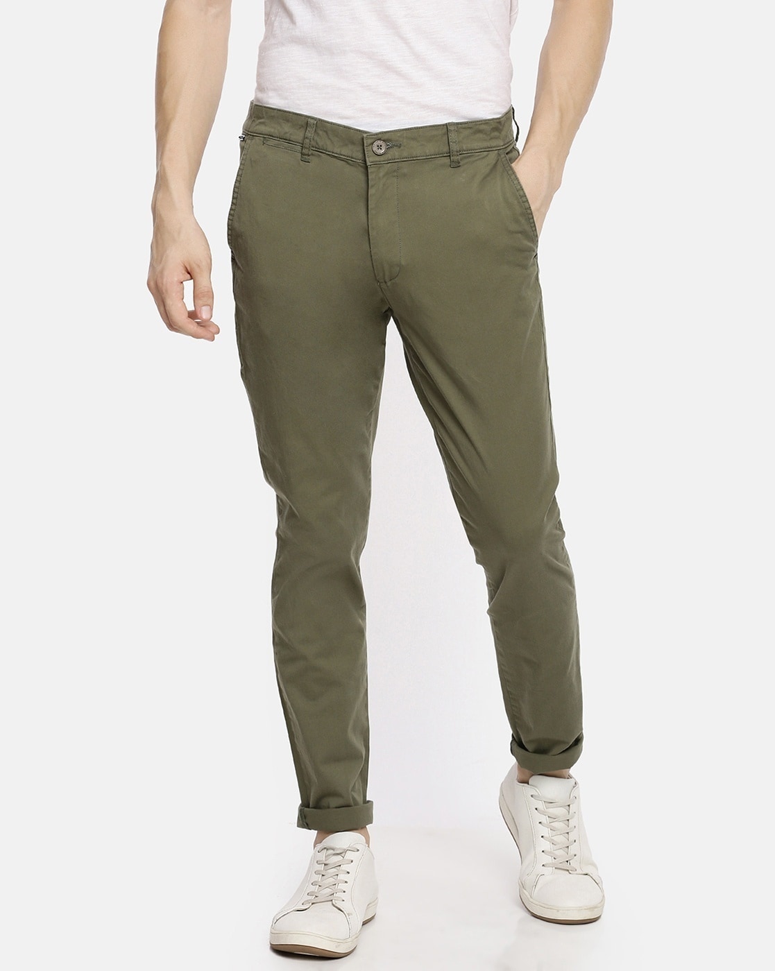 Buy Olive Green Trousers  Pants for Men by The Indian Garage Co Online   Ajiocom