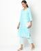 Printed Straight Kurta with Notched Neckline