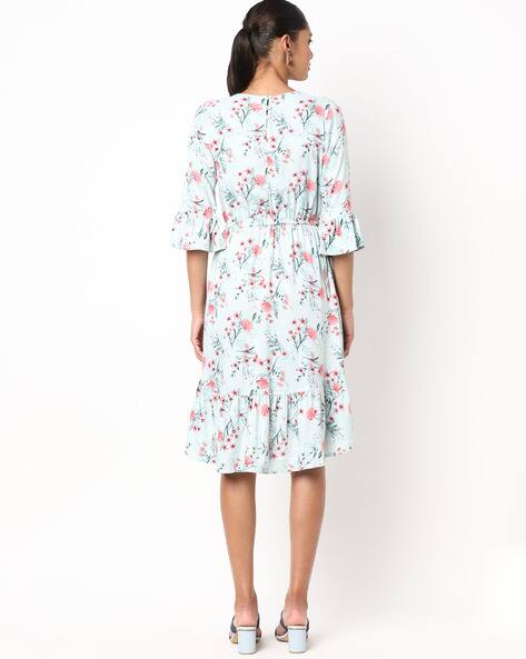 Floral Print Fit & Flare Dress view 2