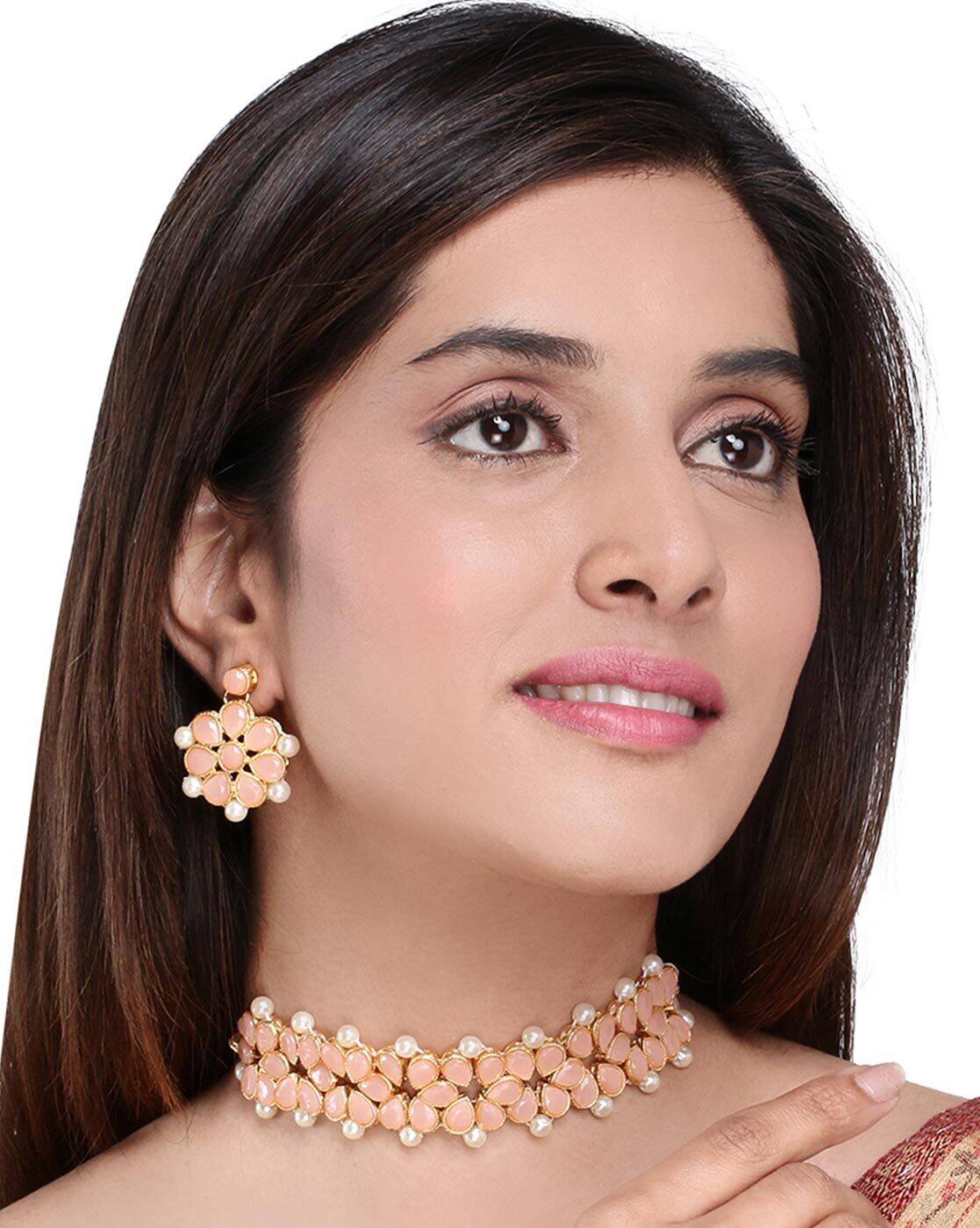 Peach FashionJewellerySets for Women 