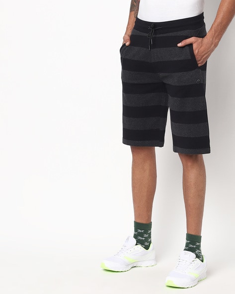 Proline Mid-Rise Striped Shorts