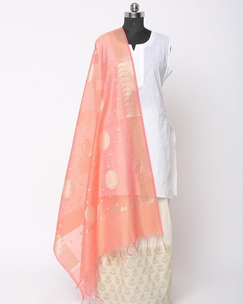 Woven Dupatta with Fringed Hemline Price in India