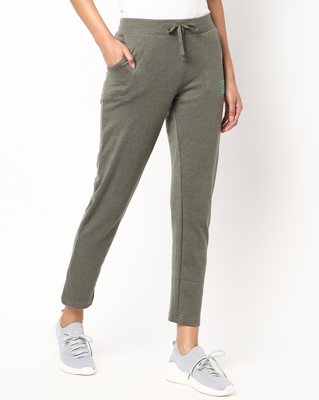 Buy Olive Track Pants for Women by Teamspirit Online