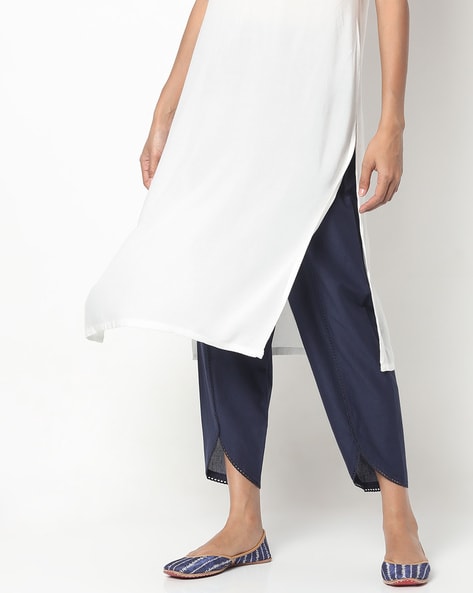 Ankle-Length Pants with Tulip Hems Price in India
