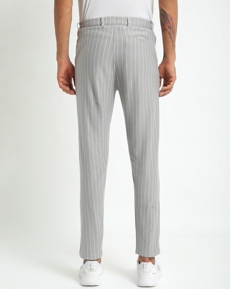 Only  Sons stretch smart trouser in grey pinstripe  ASOS