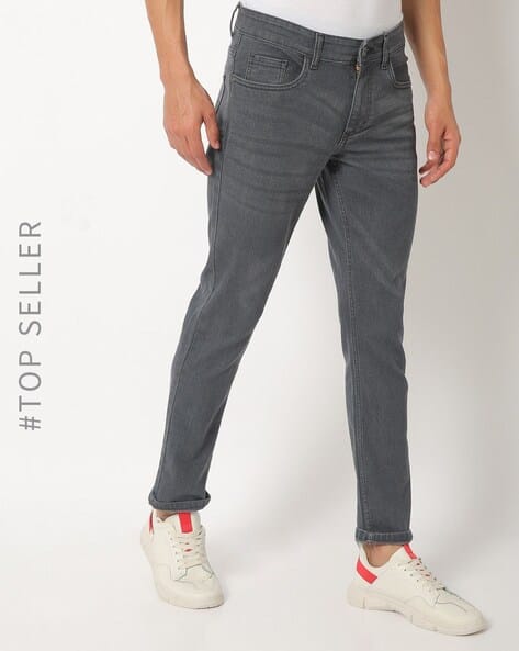 Buy Grey Jeans for Men by The Indian 