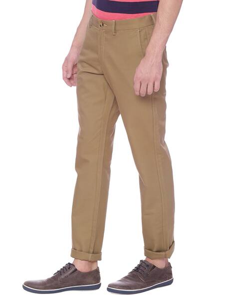 Buy Khaki Trousers \u0026 Pants for Men by 