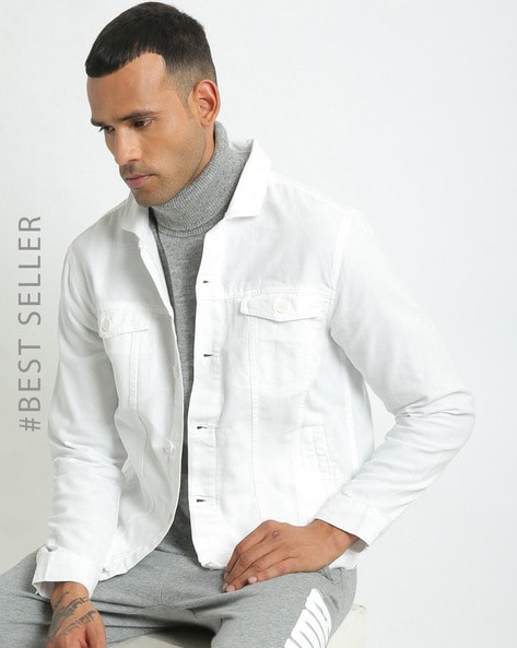 ajio white jacket