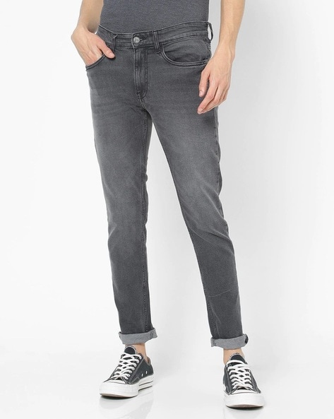 highlander slim men grey jeans