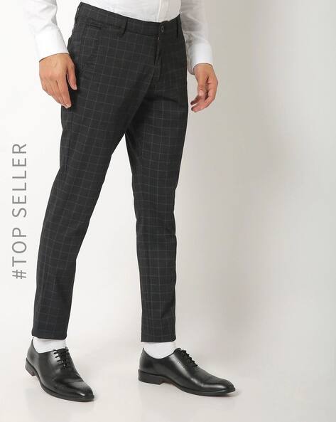 Buy Black Trousers \u0026 Pants for Men by 