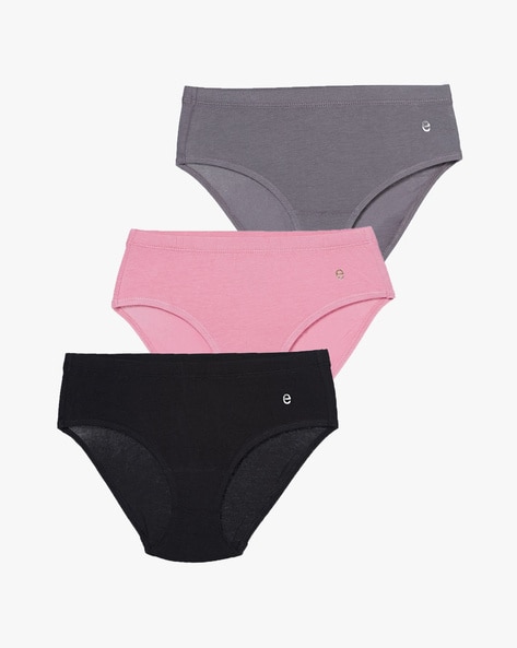 Enamor Mid Rise Hipster Panty (Pack Of 3)- Assorted