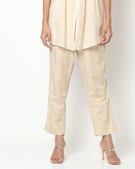 Buy Beige Pants for Women by AVAASA MIX N' MATCH Online