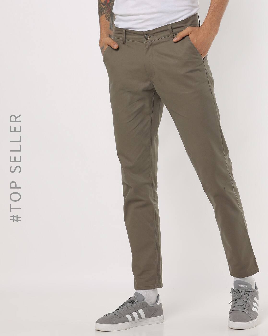 Olive Green Trousers \u0026 Pants for Men 