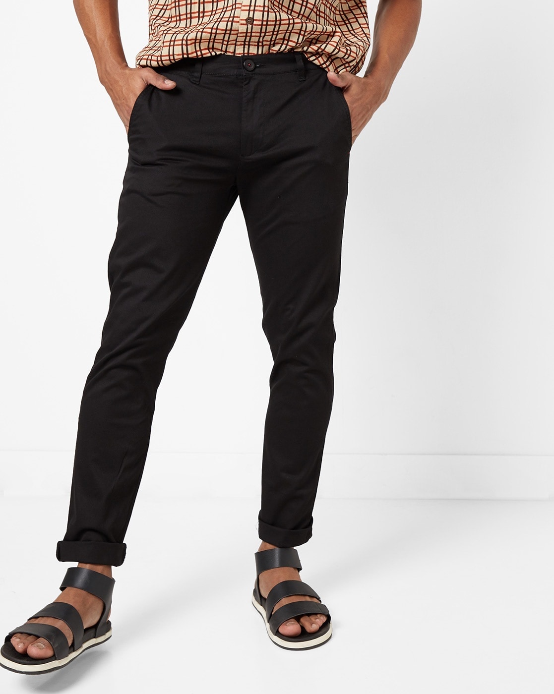 buy chinos black