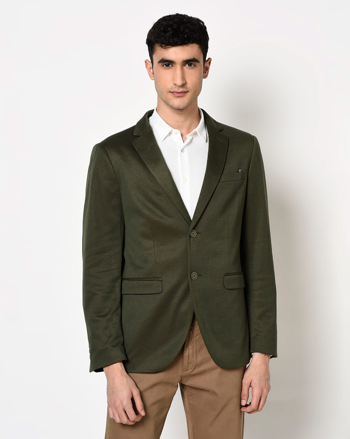 Hayward Flannel Olive Suit