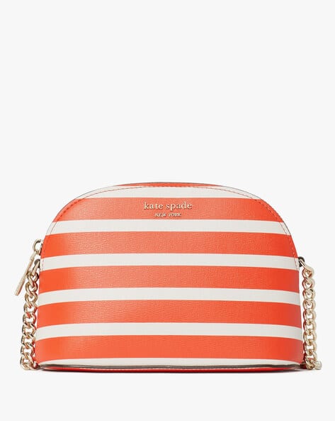 Buy KATE SPADE Spencer Striped Dome Crossbody Bag Orange Color