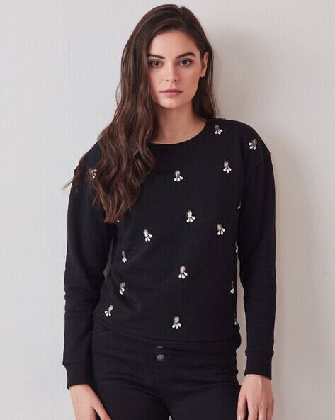 Embellished sweatshirts ladies Clearance