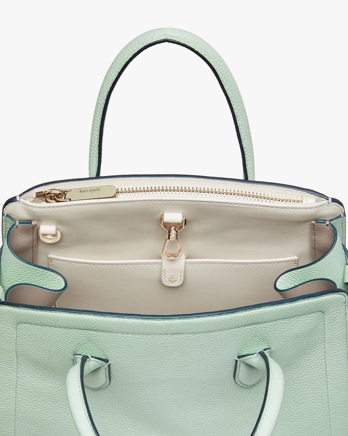 Kate Spade Patent Leather Handbag Satchel Teal Turquoise EUC!!