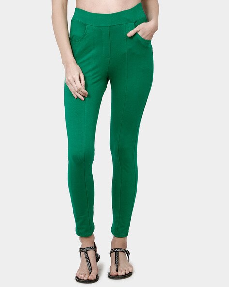 Buy online Blue Cotton Jeggings from Jeans & jeggings for Women by W for  ₹830 at 56% off | 2024 Limeroad.com