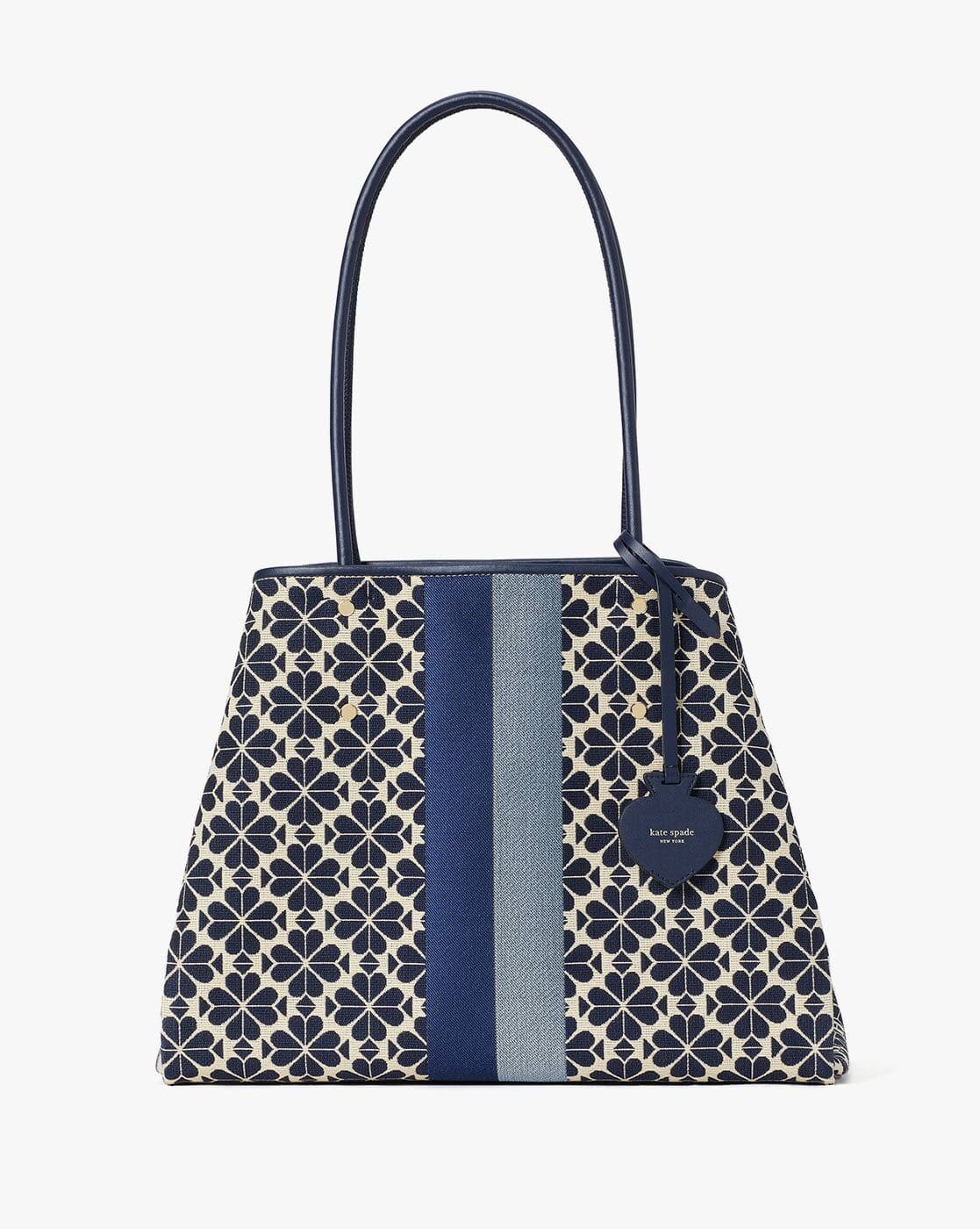 Spade Flower Jacquard Stripe Everything Tote Bag - Main Image